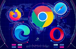 Web browser logos